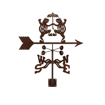 Frogs Dancing Weathervane Post Mount