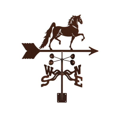 Saddlebred Horse Weathervane Post Mount