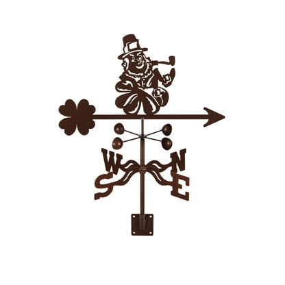 Leprechaun Weathervane Post Mount