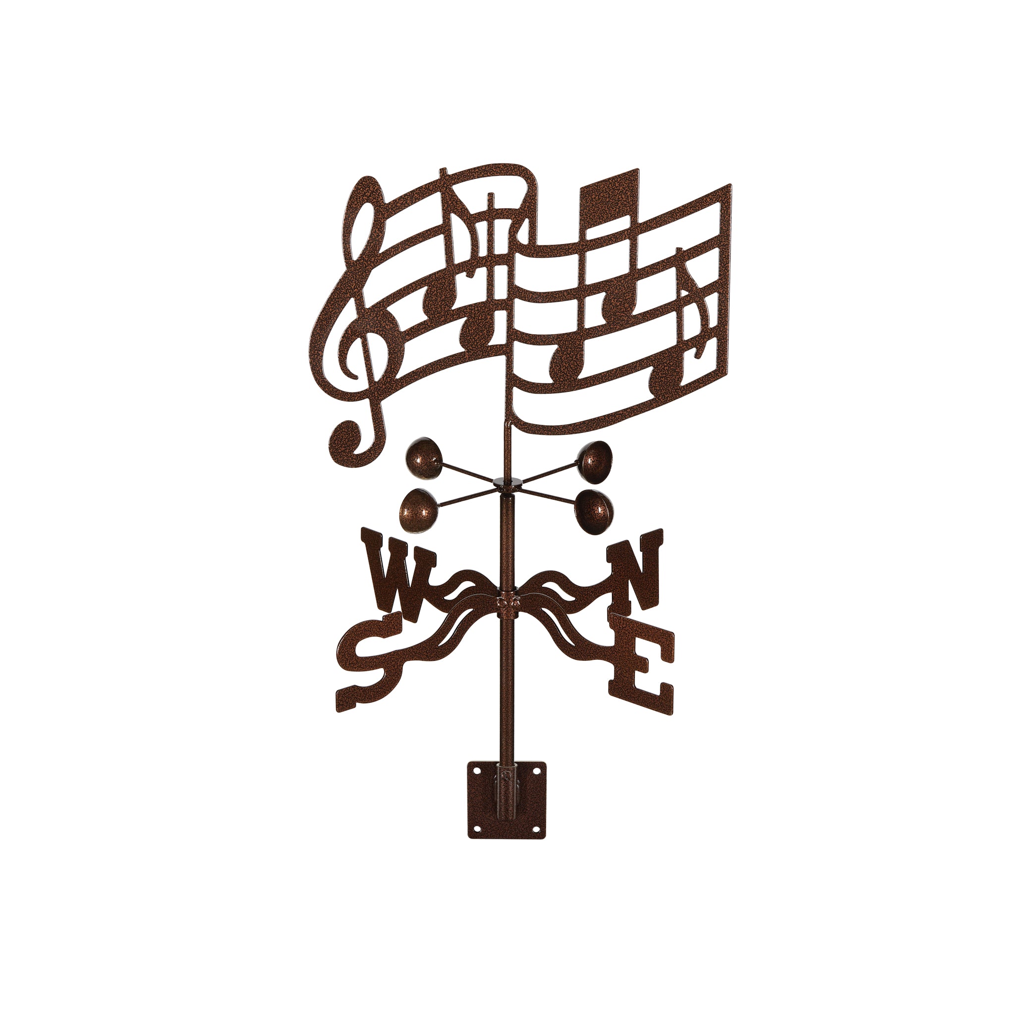 Musical Notes Weathervane Post Mount