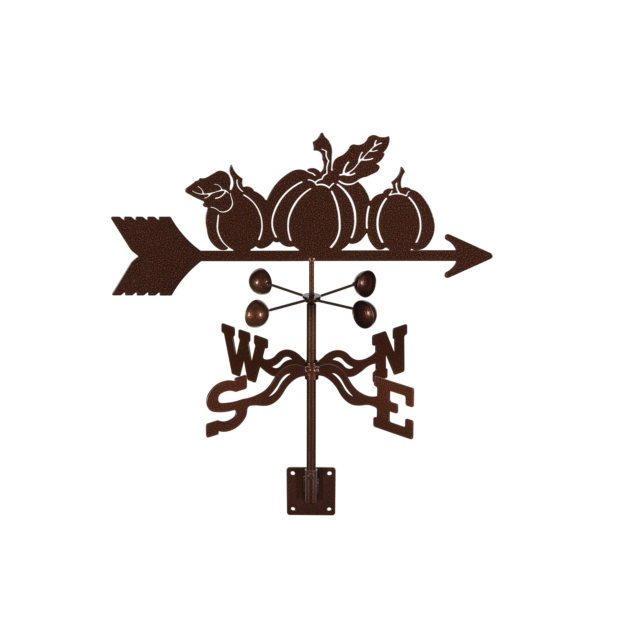 Pumpkins Weathervane Post Mount