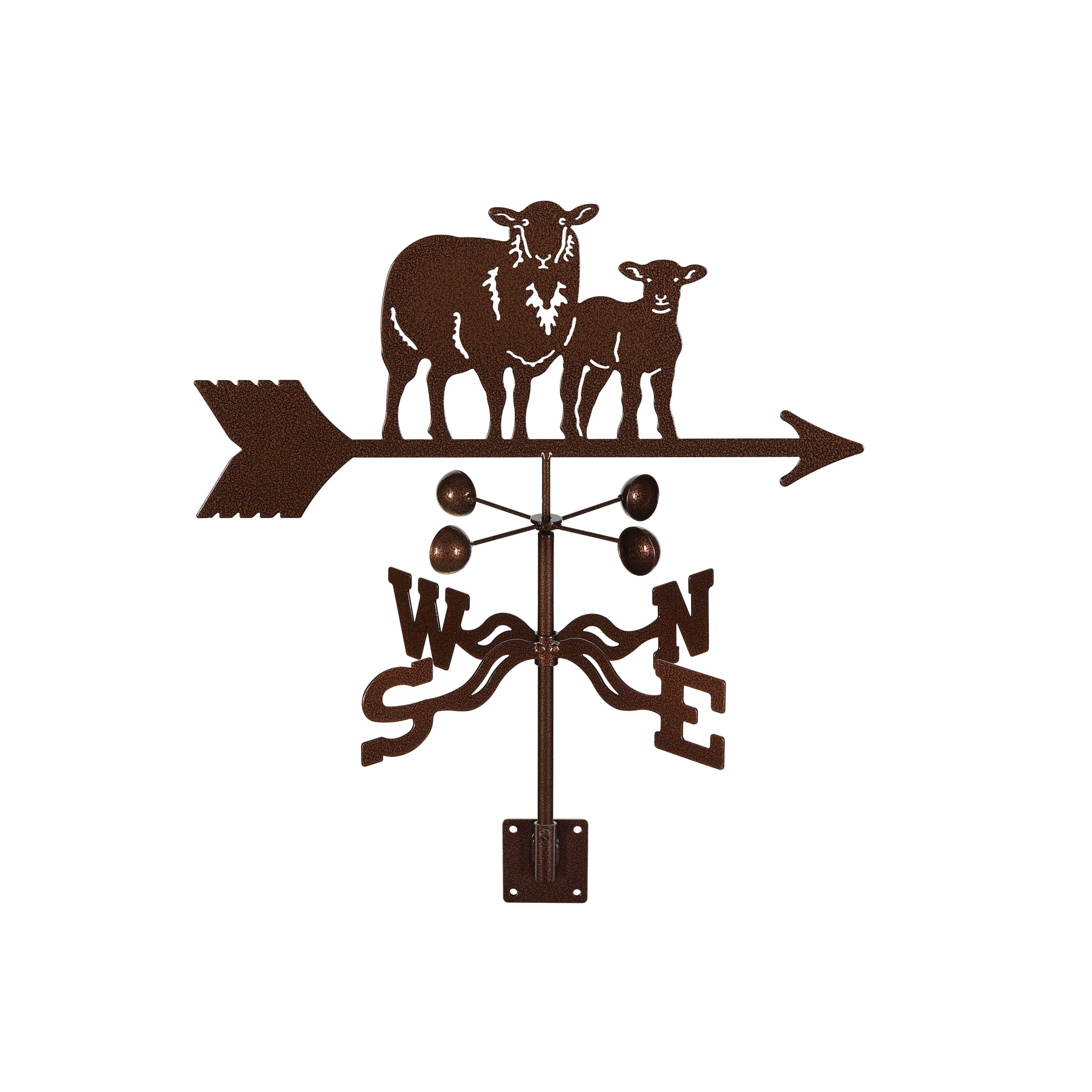 Sheep Weathervane Post Mount