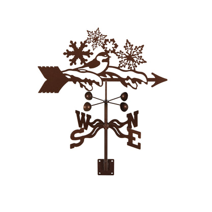 Snowflakes Weathervane Post Mount