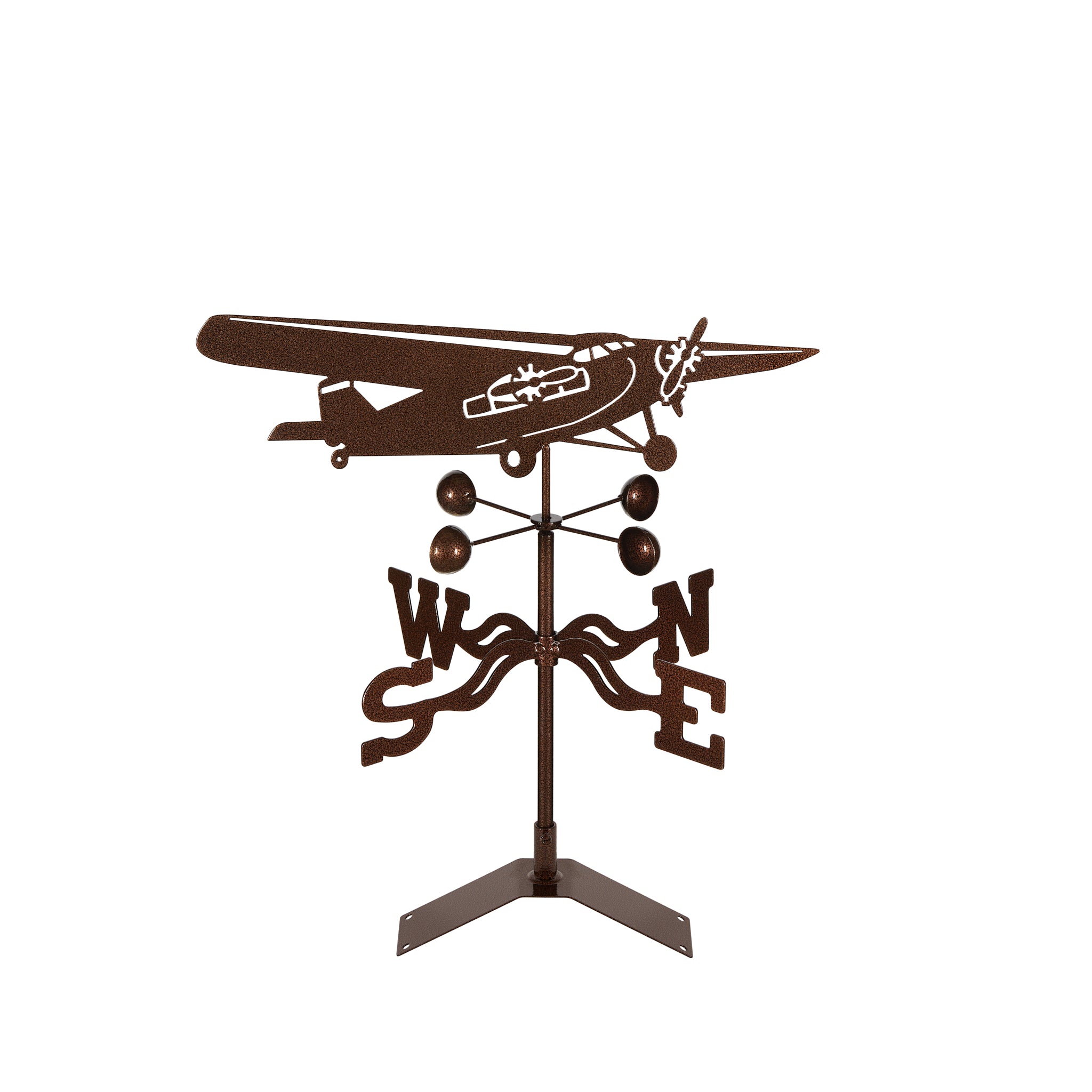 Tri-Motor Airplane Weathervane Roof Mount