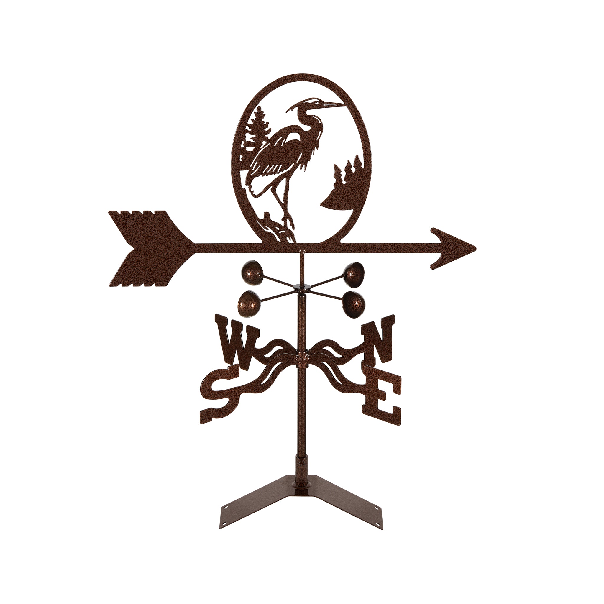 Heron Weathervane Roof Mount