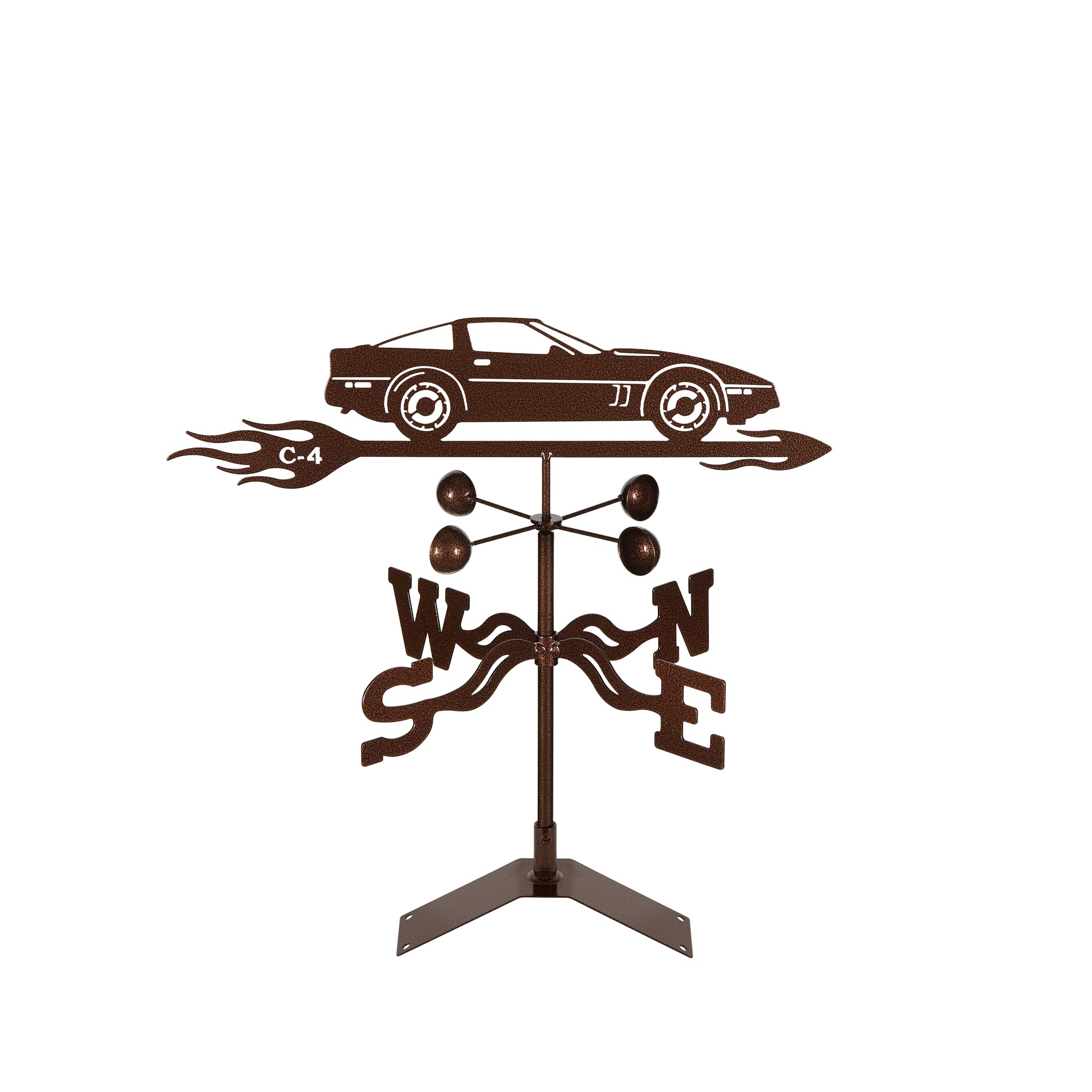 C4 Corvette Steel Weathervane (1984-1996) Roof Mount