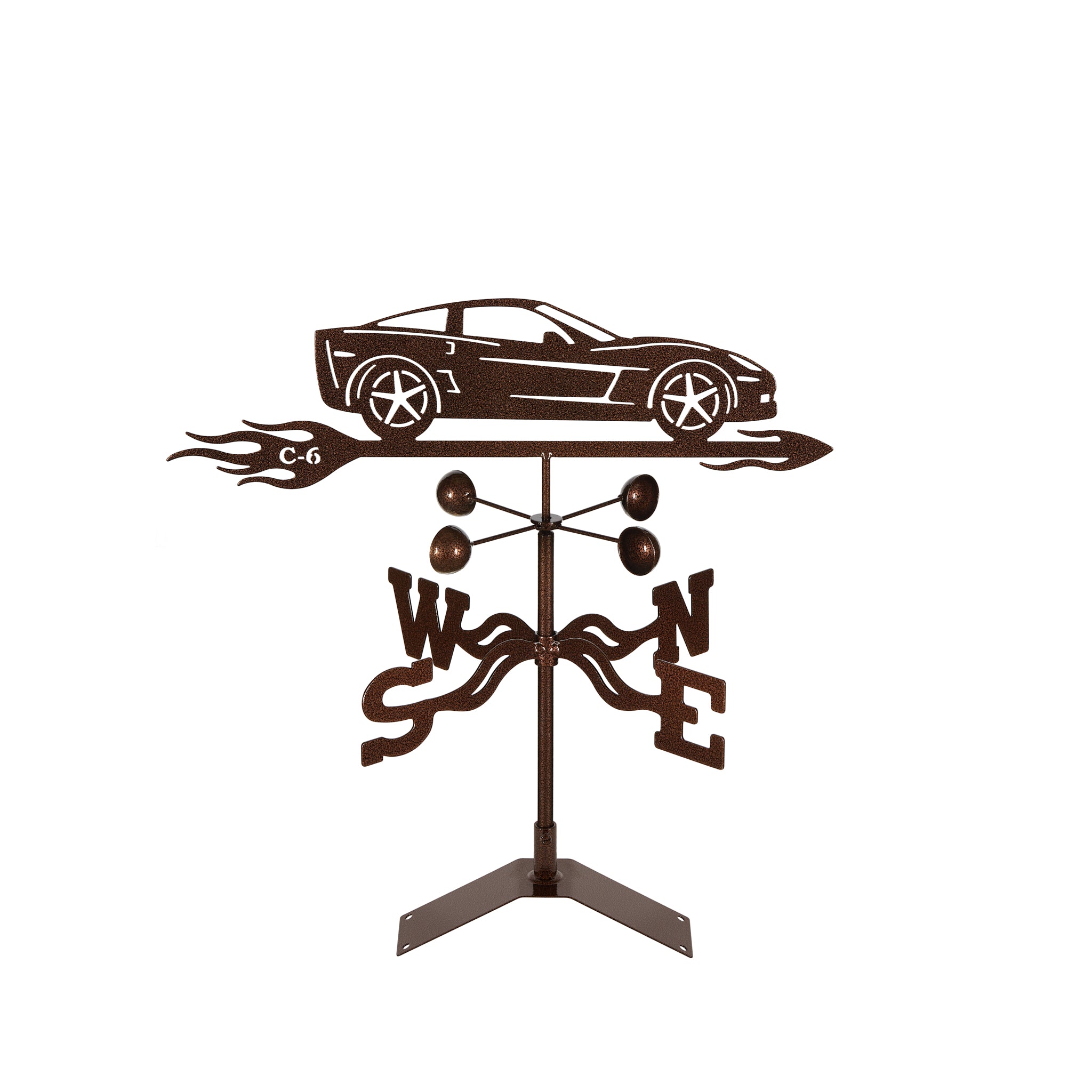 C6 Corvette Steel Weathervane (2005-2013) Roof Mount