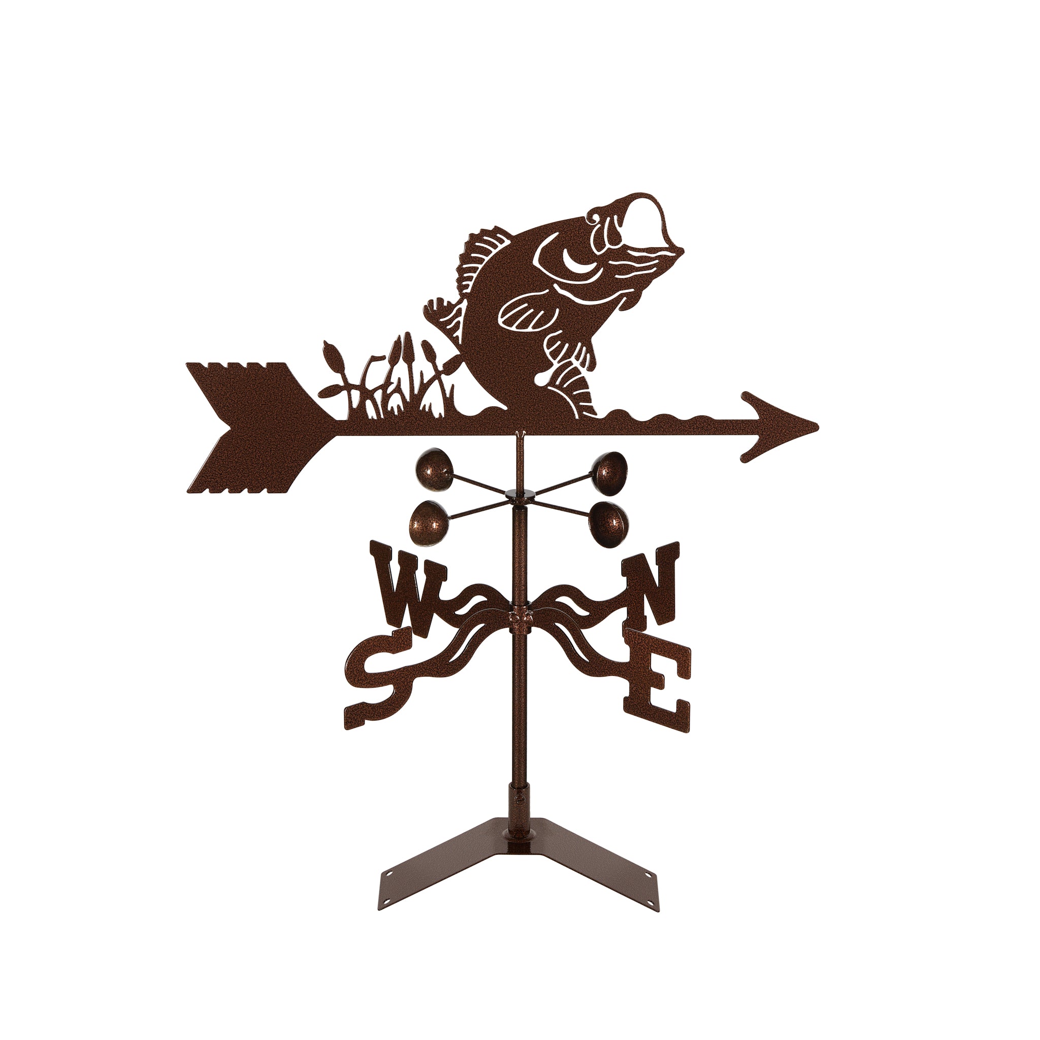Bass Weathervane Roof Mount