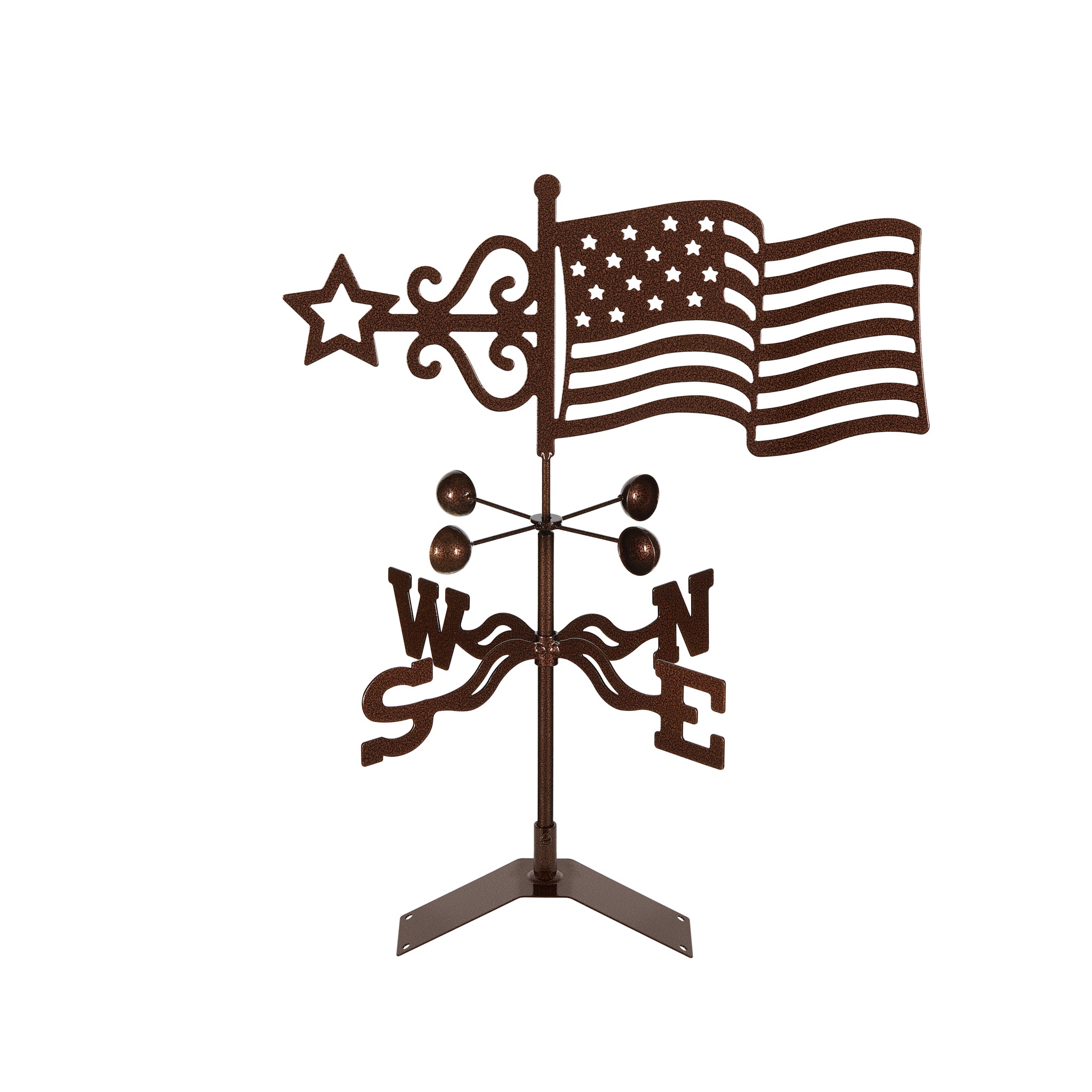 Flag Weathervane Roof Mount