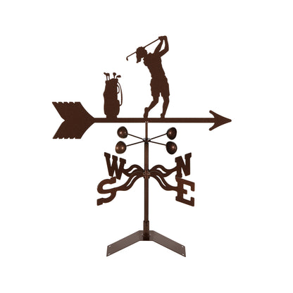 Female Golfer Weathervane Roof Mount