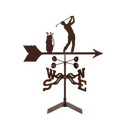 Male Golfer Weathervane Roof Mount