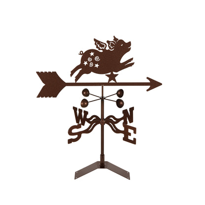 Flying Pig Weathervane Roof Mount