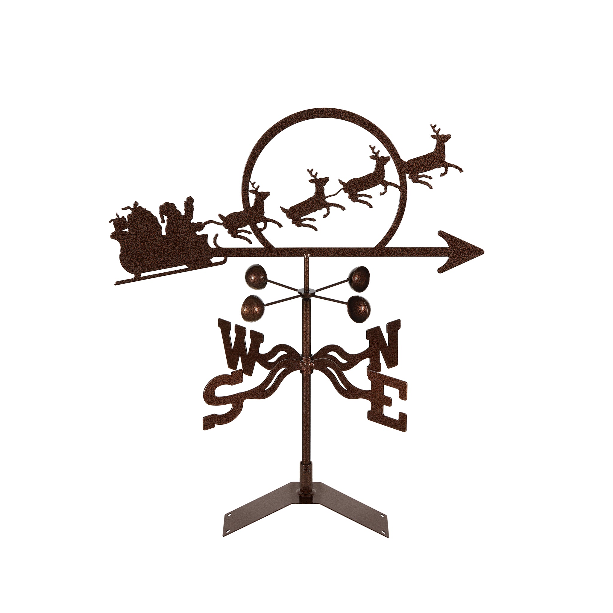 Santa With Sleigh Weathervane Roof Mount
