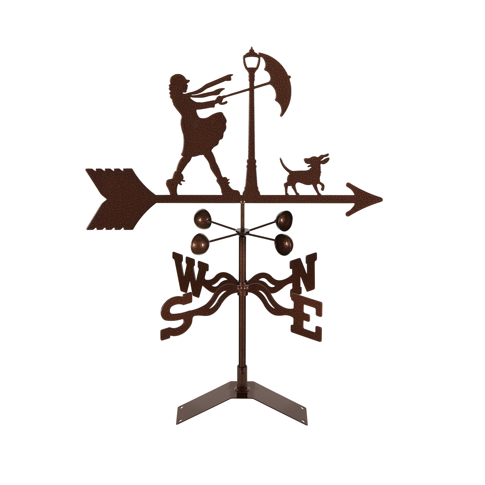 Windy Day Weathervane Roof Mount