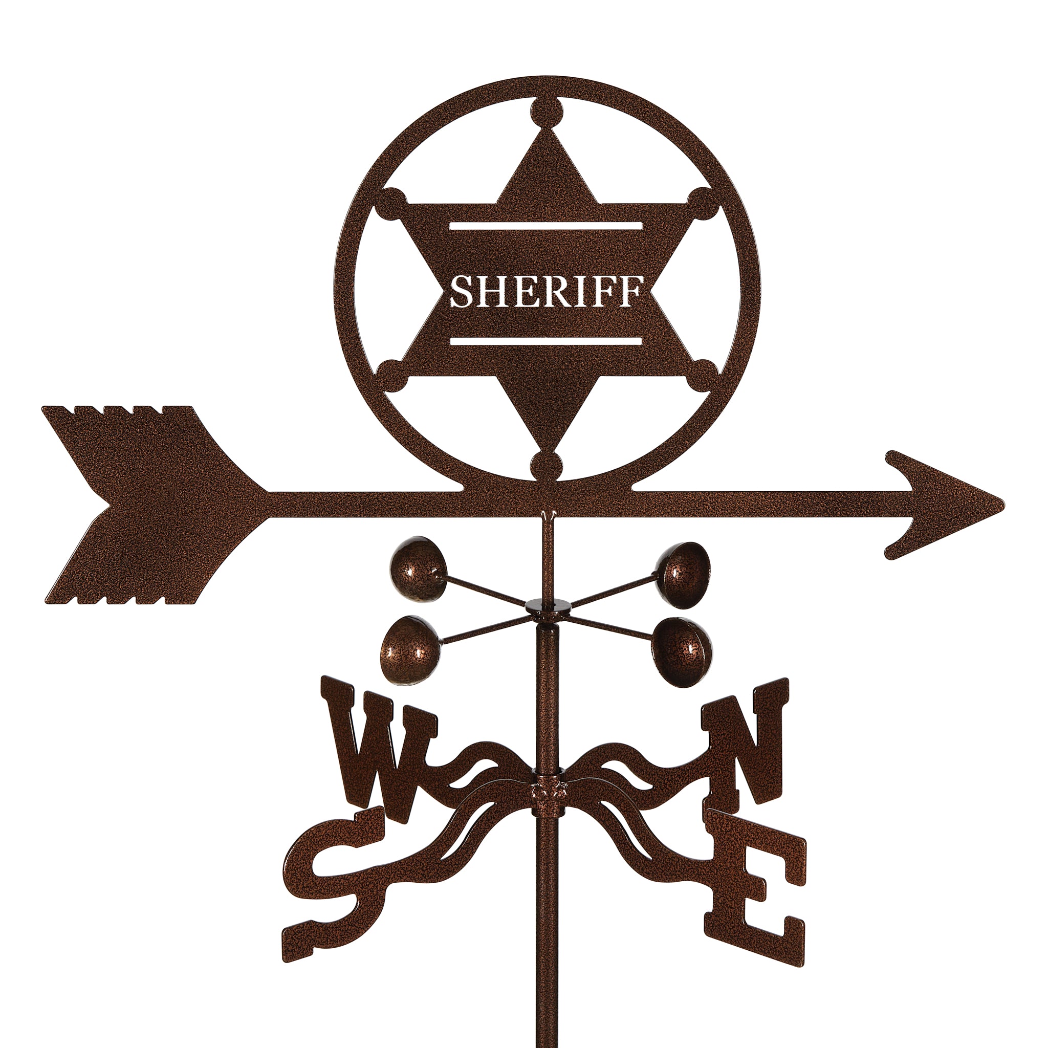 Sheriff 6 pt. Badge Weathervane