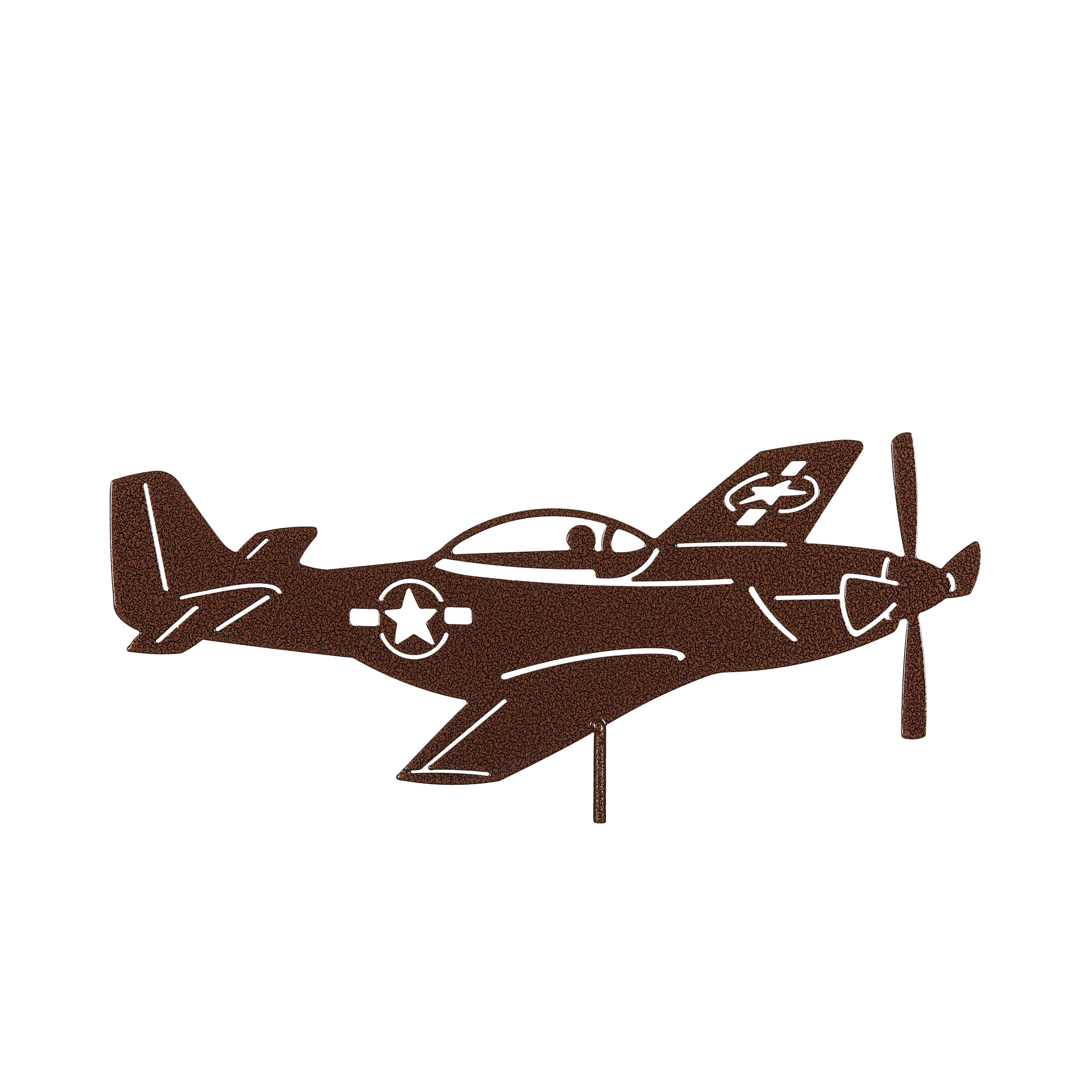 P-51 Mustang Airplane Weathervane Top Only