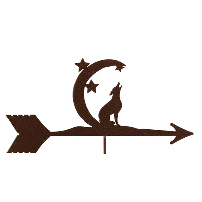 Coyote with Moon & Stars Weathervane Top Only