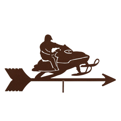 Snowmobile Weathervane Top Only