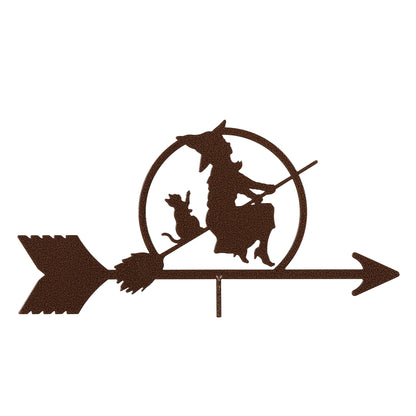 Witch On Broom Weathervane Top Only